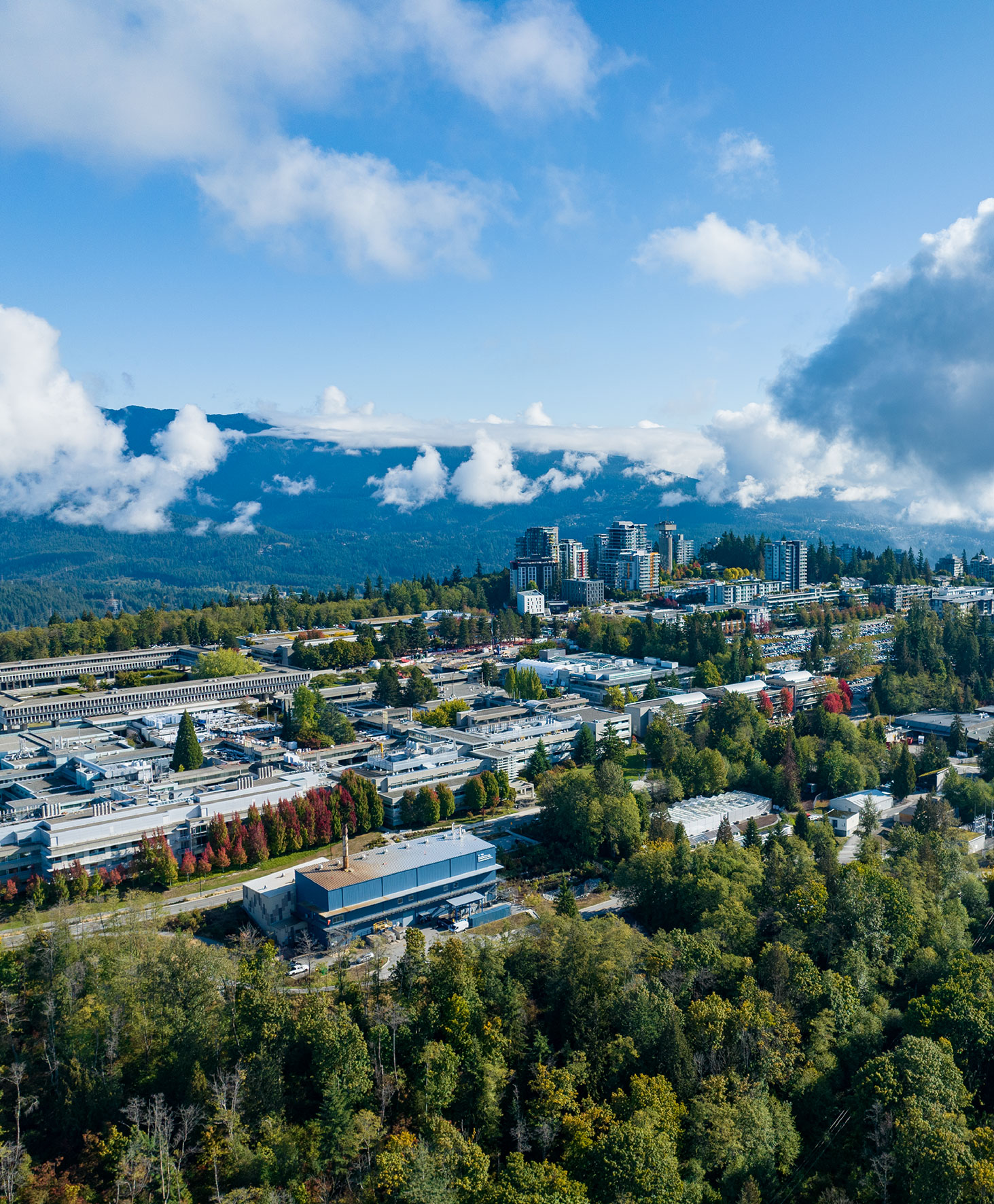 view of city and park